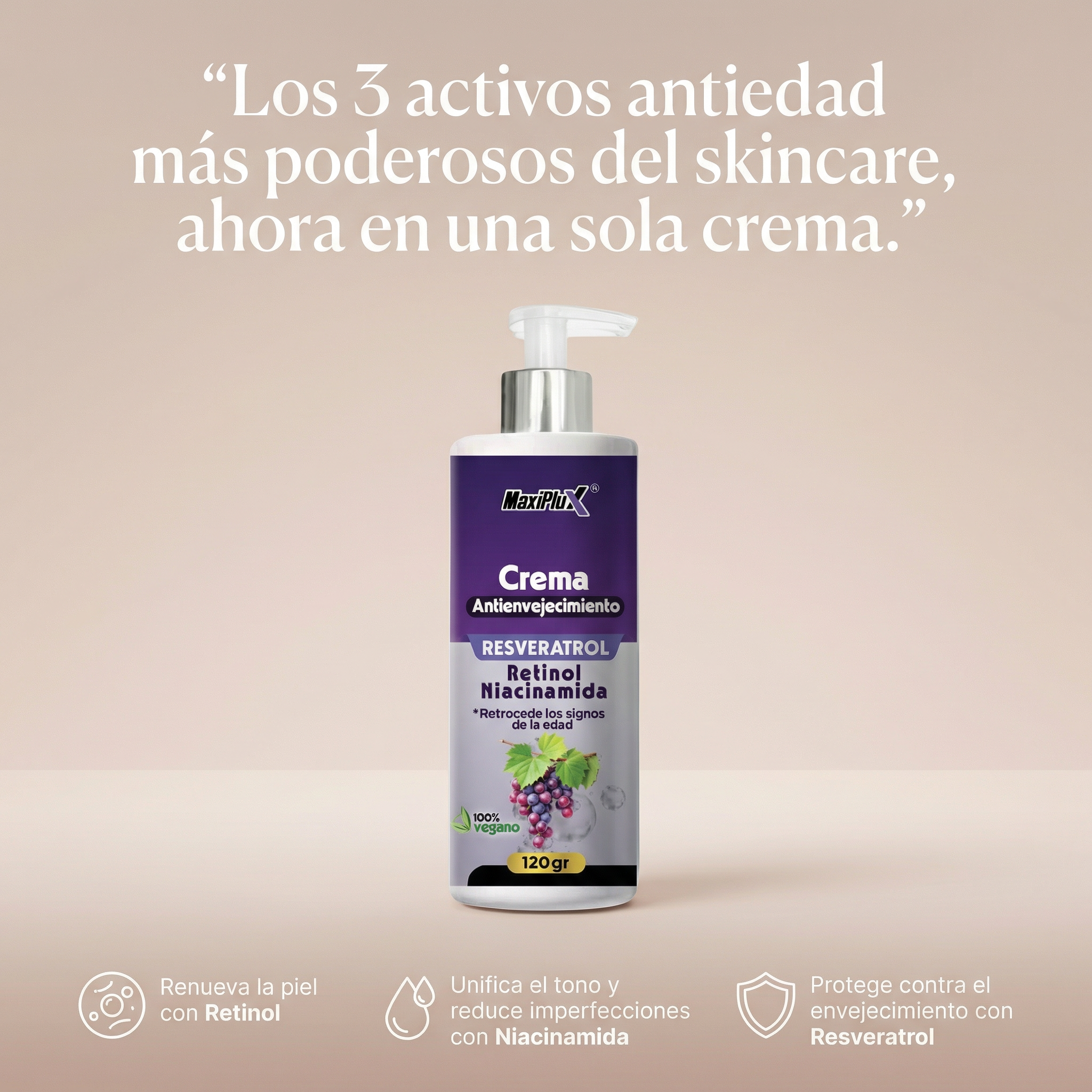 Crema Resveratrol Antienvejecimiento
